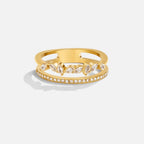 18K Gold Mia Crystal Ring