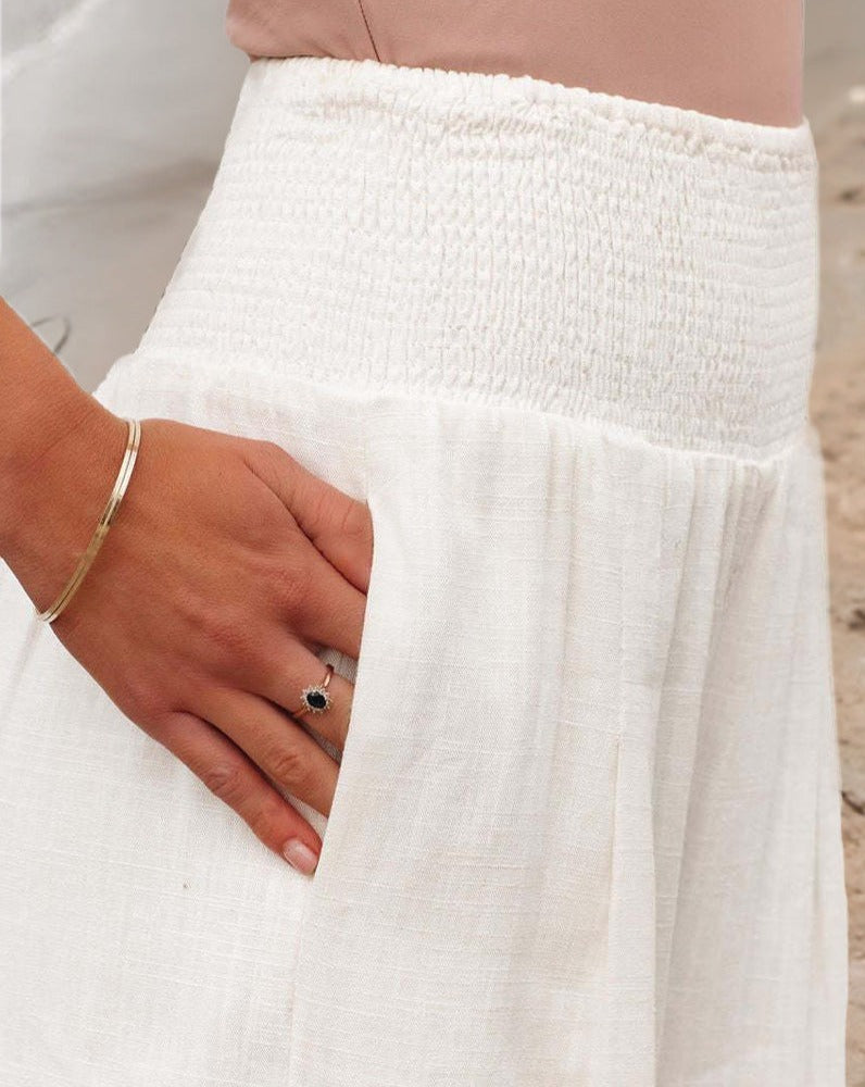 Isabel | High waist cotton pants