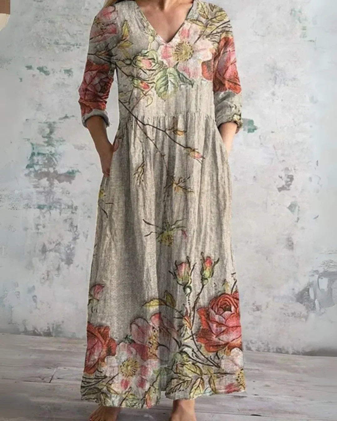 Clara™ | Comfort Floral Maxi Dress