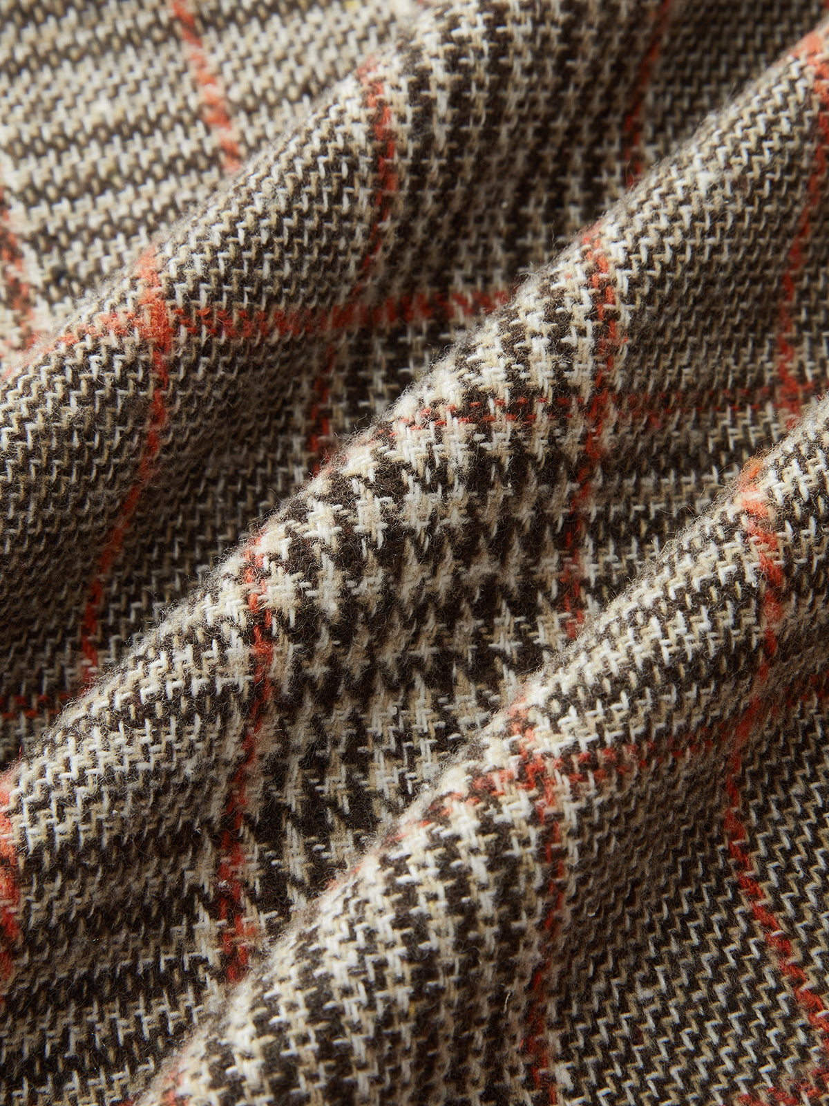 Belted Plaid High-Waisted Pants