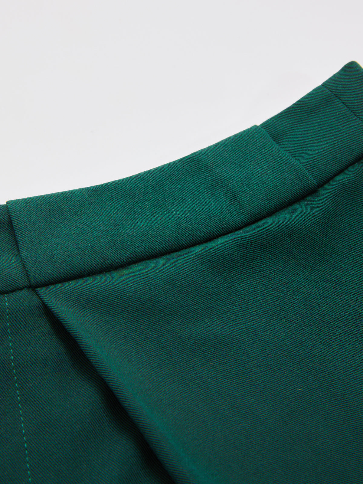 Mid Waist Belted Pleated Wide Leg Pants