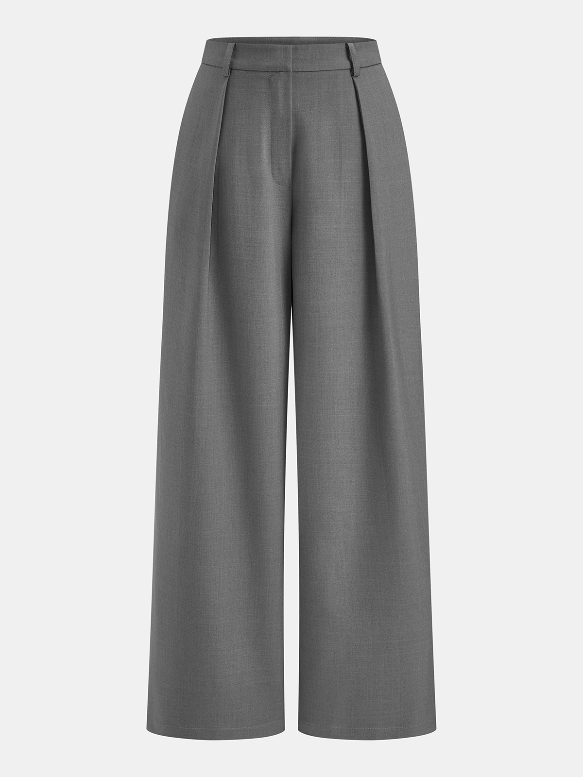 Wrap Front Fitted Top & Pleated Pants Set