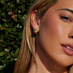 Elsa Mini Wave Hoop Earrings