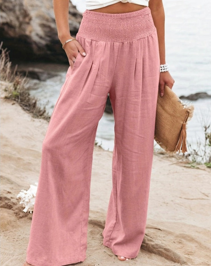 Isabel | High waist cotton pants