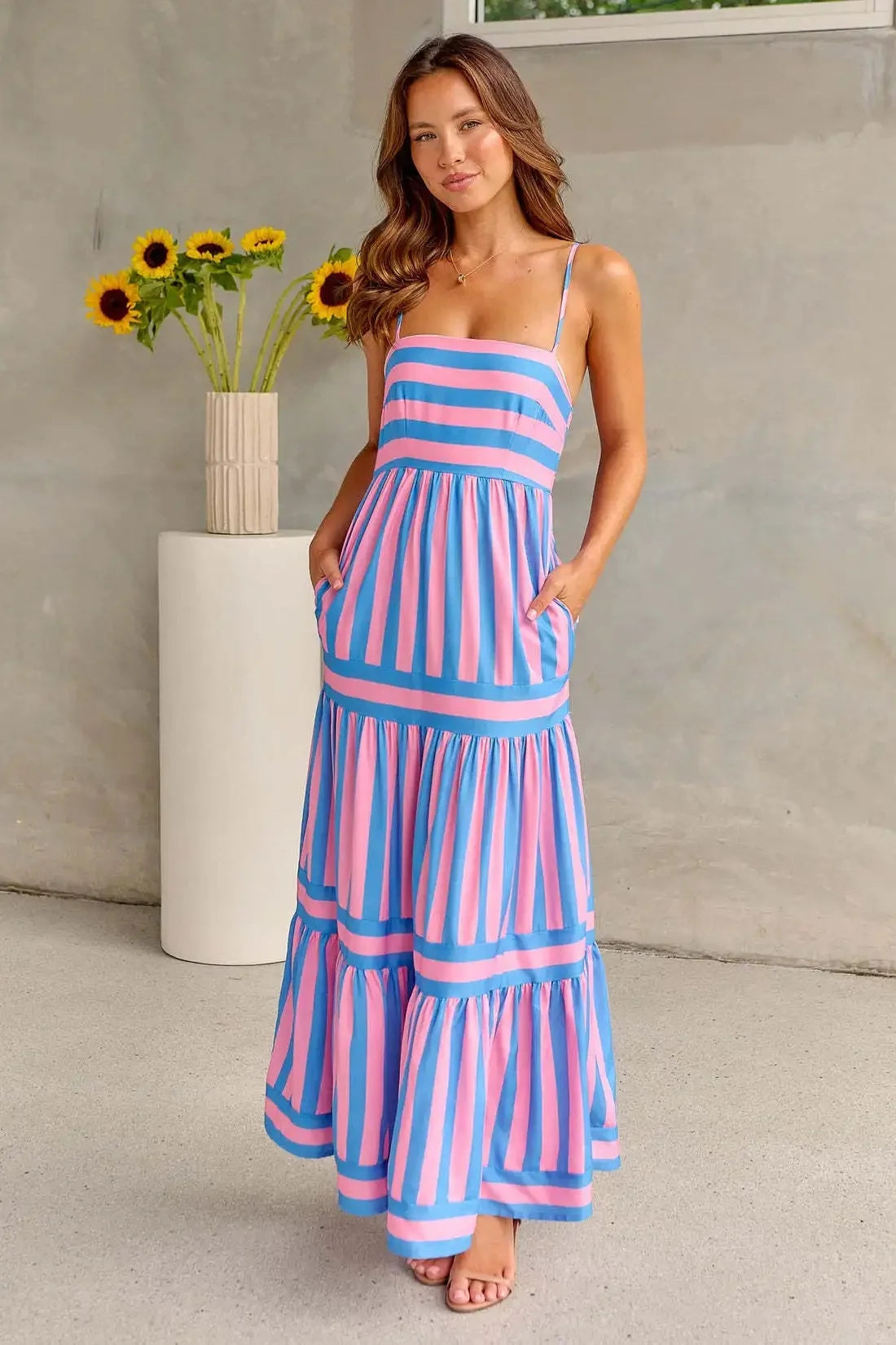 Maxi Dress Striped print