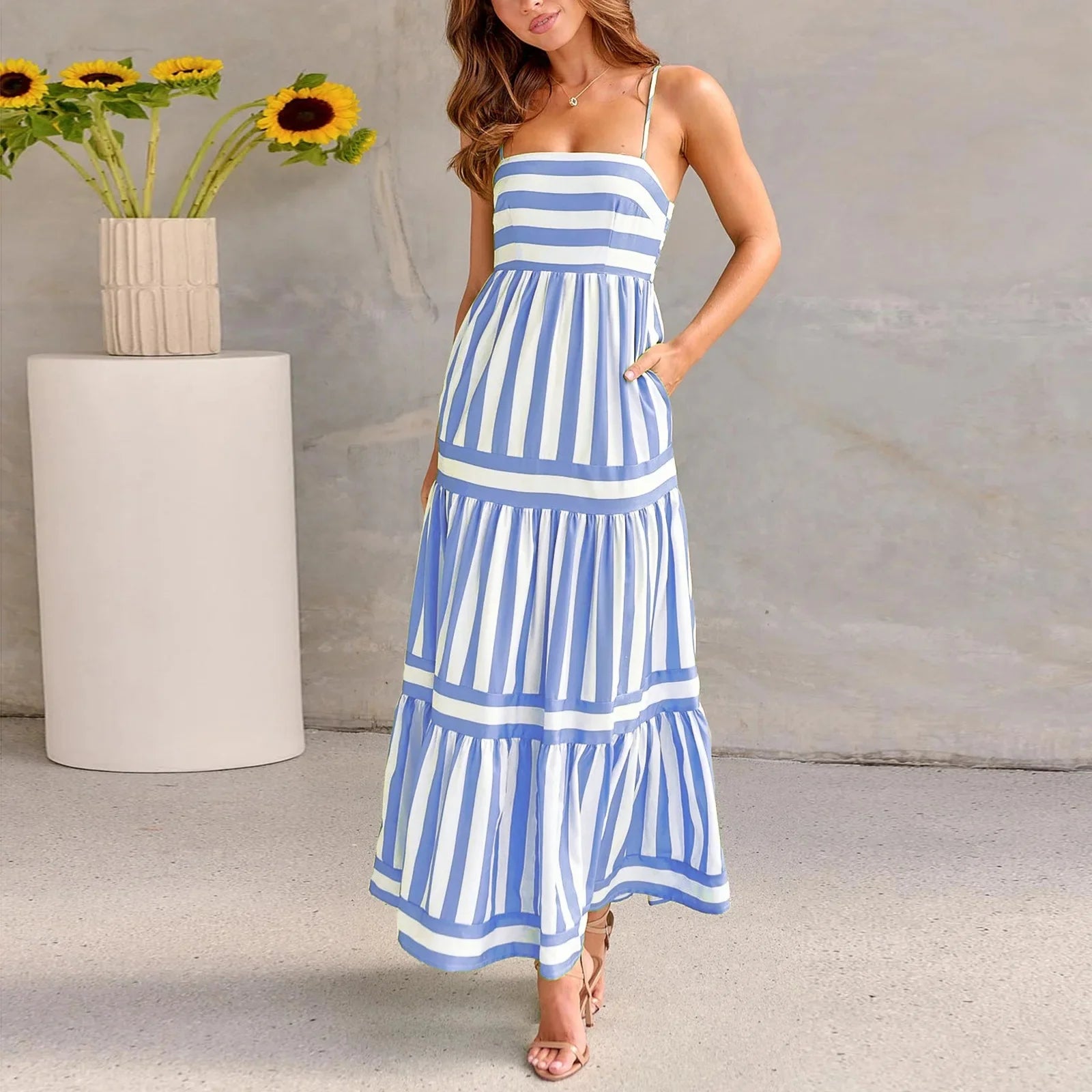 Maxi Dress Striped print