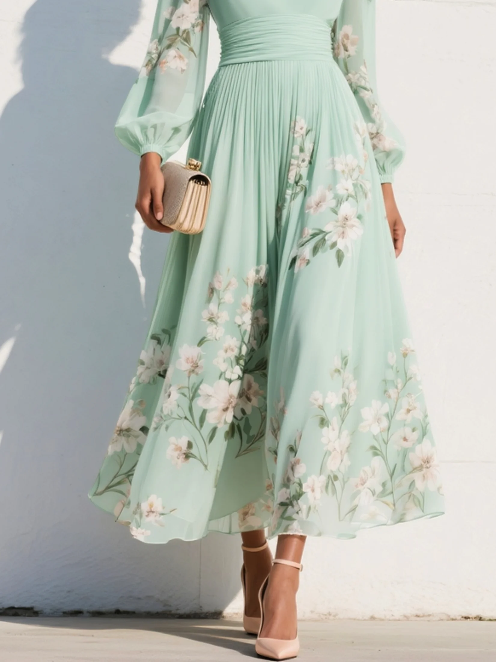 Olivia | Floral Midi Dress