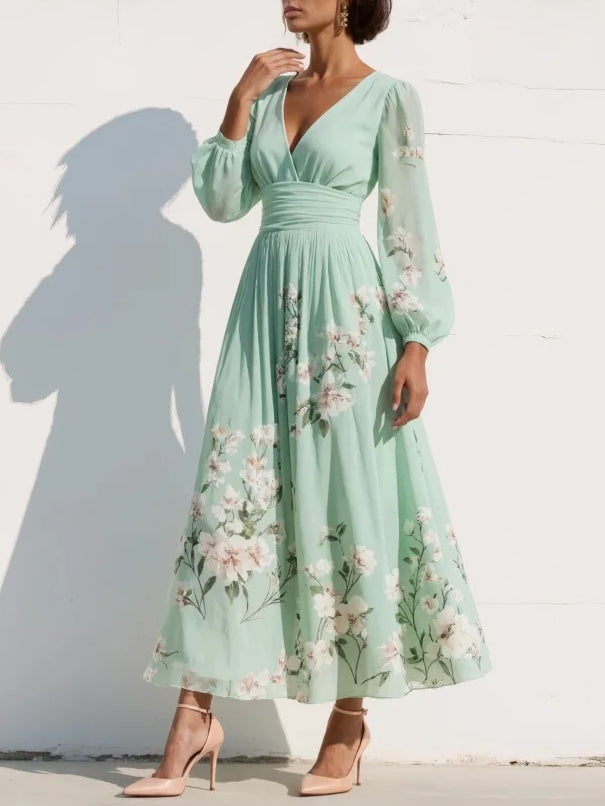 Olivia | Floral Midi Dress