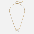 Anika Gold Bow Necklace