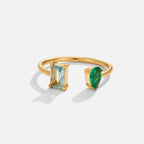Aurora Aqua Green Crystal Ring