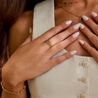 Beaded Ohio Gold Ring