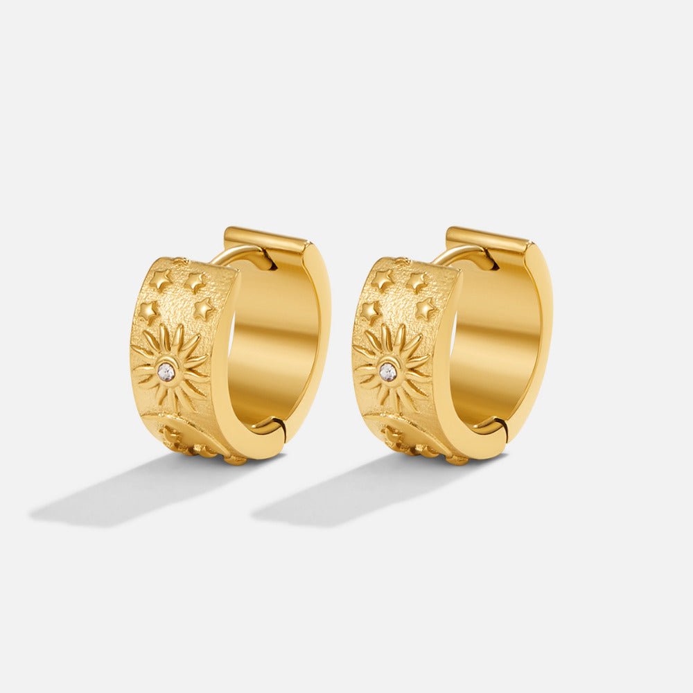 Celestial Gold Hoop Earrings