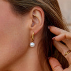 Cora Pearl Hoop Earrings