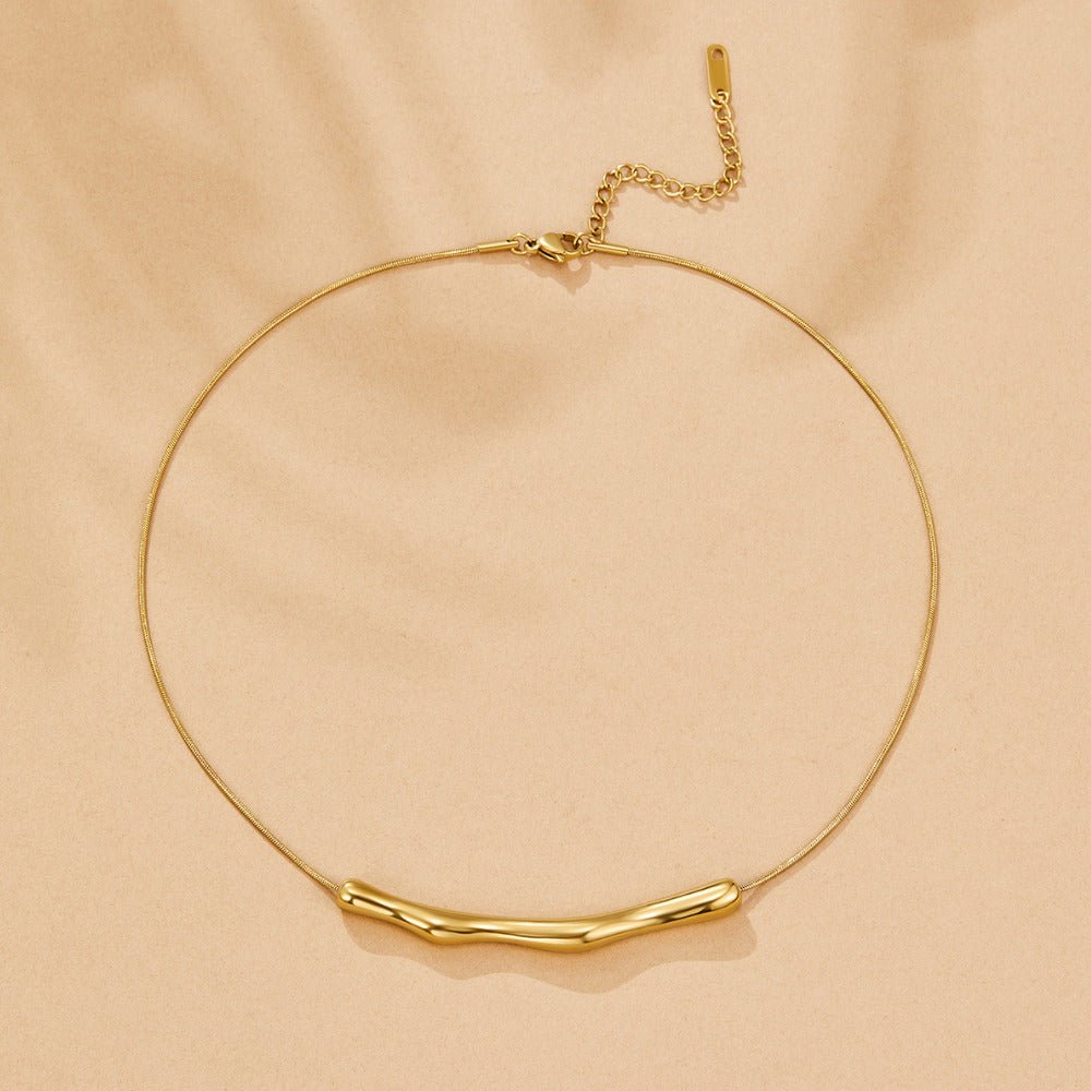 Deana Gold Bamboo Necklace