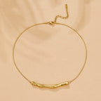 Deana Gold Bamboo Necklace