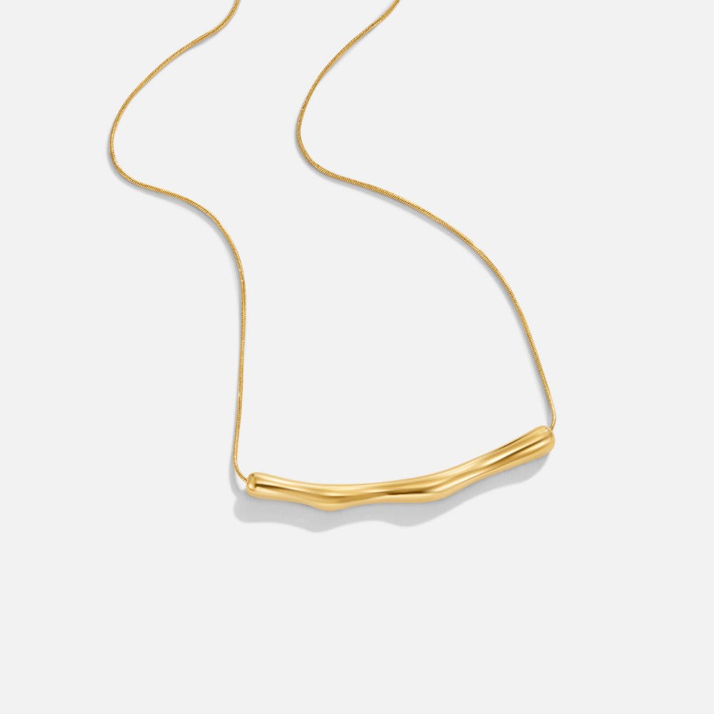 Deana Gold Bamboo Necklace