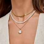 'Dreaming in the Clouds' Moon & Star Necklace