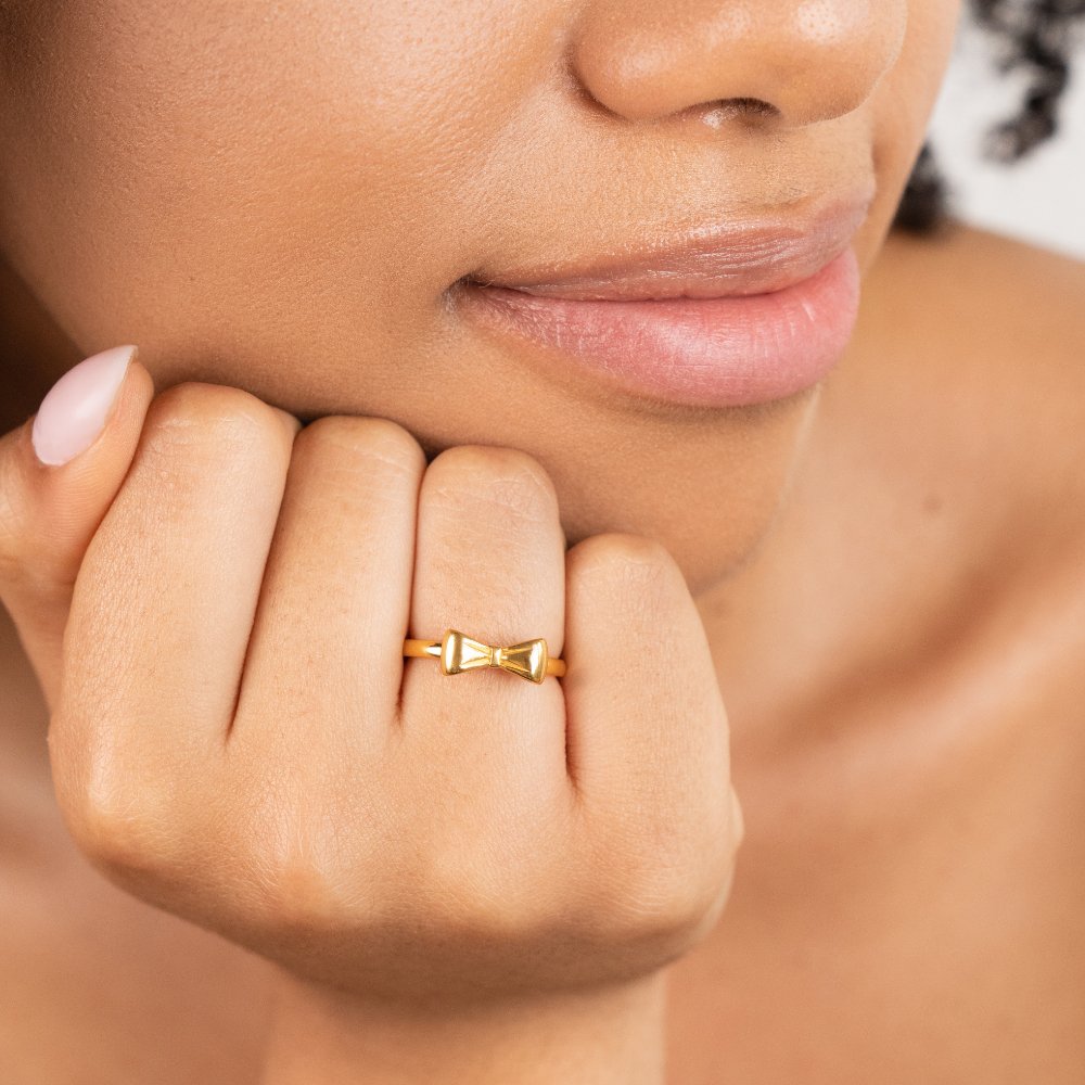 Ellie Gold Bow Ring