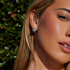 Elsa Mini Wave Silver Hoop Earrings