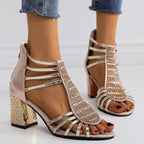 Blaze – Radiant Crystal Strap Heels