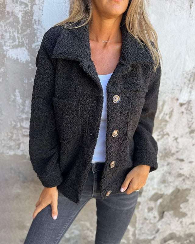 Lorna – Cozy Button Front Jacket